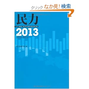 【クリックでお店のこの商品のページへ】民力 2013 | 朝日新聞出版 | 本-通販 | Amazon.co.jp