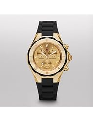 MICHELE Tahitian Jelly Bean Large Black Gold Tone Dial