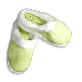Easy USA - Ladies Slipper, Lime, White