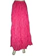 Womens Boho Gypsy Hippie Skirts Bright Pink 4 Tiered Cotton Designer Long Skirts 38"