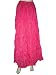 Womens Boho Gypsy Hippie Skirts Bright Pink 4 Tiered Cotton Designer Long Skirts 38"