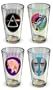 Pink Floyd Collector's Series Pint Glass Set (Set of 4 Pub Glasses)