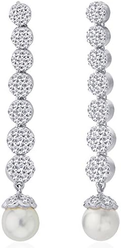 Viyari Rain Drop Cubic Zirconia Dangle Earrings