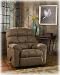 Gunsmoke Chocolate Rocker Recliner By Ashley Furniture