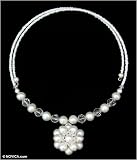 Pearl choker, 'Oriental Bloom' 0.2