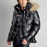 【V-men】フード着脱式PU中綿ブルゾン(メンズ・ジャケット)(JK04) 【V-men】フード着脱式PU中綿ブルゾン(メンズ・ジャケット)(JK04)
