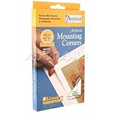 Lineco Self-Adhesive Polypropylene Mounting Corners - 1.25" Clear (256/Pkg.) Full View