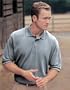 Premium Quality Men's Pursuit Golf Sport Shirt - Heather Gray/Black/White