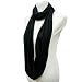 Black Lightweight Circle Ring Infinity Scarf