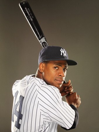 New York Yankees Photo Day, TAMPA, FL - FEBRUARY 23: Curtis Granderson Photographic Poster Print by Al Bello, 18x24
