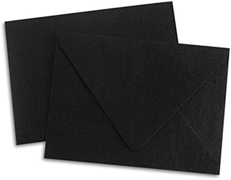 Metallic Black Gift Card Envelopes - 25 Pack