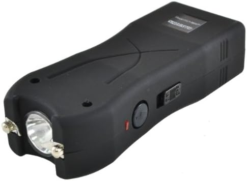 Canniks AEGIS Black 7.8 Million High Volt Heavy Duty Stun Gun LED Light (Rechargeable)