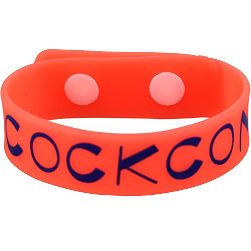 iKingsky Silicon Ball Lifter C-strap Mention Bracelet Ring Enhancing Underwear (One Size, Red)