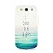 For Galaxy S3 , ivencase [Be Happy] Personality Fashion Sea Slim Pattern Ultra Thin Flexible Soft TPU Gel Texture [Clear] Bumper Protective Rear Skin Case Cover Perfect Fit for Samsung Galaxy S3 III i9300 + One 