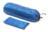 Hugger Mugger Silk Eye Bag with Neck Pillow (Cobalt Flax)