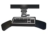 Leverless Lift N Lock Keyboard Tray with Dual Mouse Platforms