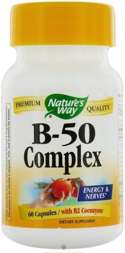 Energy Supplements for Women and Men - B Complex Provides Natural Energy Boost Without the Jitters. 60 Capsules - Natures Way