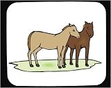 Decorated Mouse Pad with animals, horses, equine
