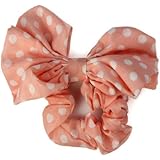 Leegoal 1PC Korean Style Lovely Big Rabbit Ear Bow Headband Ponytail Holder Hair Tie Band (Pink)