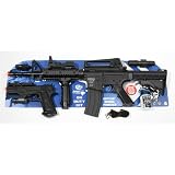 Colt On-Duty Deluxe Airsoft Rifle/Pistol Combo Kit, Black