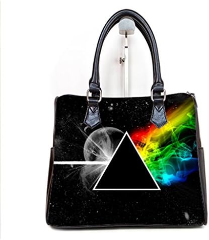 LaHuo Rock Band Pink Floyd Women Barrel Type Handbag Lady Fashion Tote Top Handle(Twin Sides)