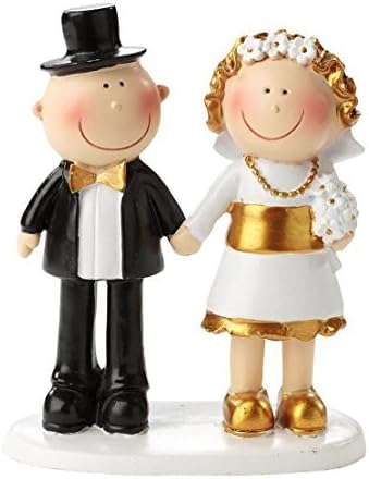 '50th Golden Wedding Anniversary Pair 50Ã'Â Year Anniversary Golden Wedding Cake Figures/Table Decoration by Hochzeit Dekoration