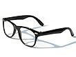 Tedd Haze Wayfarer Brille schwarz klar Glas incl. Brillen Beutel