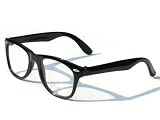 Tedd Haze Wayfarer Brille schwarz klar Glas incl. Brillen Beutel Buch: nerd Tedd Haze Wayfarer Brille schwarz klar Glas incl. Brillen Beutel