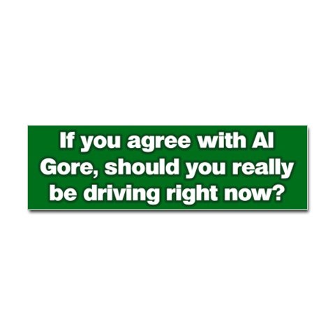 Anti-Global Warming Bumper Sticker