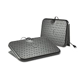 Freestanding Heated Foot Rest or Panel, 3-7/8x18-1/4x13, Black MCG10604