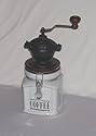 Manual Coffee Grinder Cast Iron with Porcelain Base