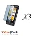 3 x LG KP500 Cookie Screen Protector Lcd Shield with Cleaning Cloth + FREE SF Planet ...