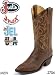 Justin Boots Western Vintage Goat 2704 Mens Tan Distressed