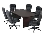 Conference Room Set with High Back Leather Chairs - Office Star - CSET-1