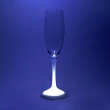 Fortune ProductsLG-6004 Lighted Champagne Real Glass, 2" Diameter x 10.3" Height, 10oz Capacity (Pack of 4)