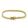 FOJO's Diamond in 18K Gold Over Sterling Silver 7.5" Tennis Bracelet (1/4 ct. tw.)