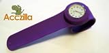 Acczilla Slap Watch - Silicone Slap On Watch - Purple - Large