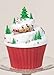 Pack of 2 Sweet Memories Animated and Musical Christmas Cupcake Figures 5.5