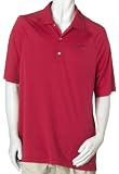 Greg Norman Mens Pima-Tech Solid Polo with Shark Logo