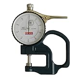 ダイヤル シックネスゲージ 0.01mm 厚み測定 ゲージ 測定器 100分 (0.01mm)