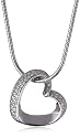 Esprit Damen-Halskette mit Anhänger Herz Enamor Around 925 Sterlingsilber 42-45cm 4442920