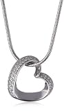 Esprit Damen-Halskette mit Anhänger Herz Enamor Around 925 Sterlingsilber 42-45cm 4442920