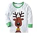 Big Elephant Baby Boys' 2 Piece Elk Christmas Pants Clothing Set Pajama G95