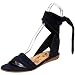 Tibi Women's Chelsea Ankle-Wrap Sandal,Navy Suede,6 M US