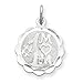 Sterling Silver #1 Mom Love Engraveable Disc Charm