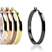 316L Surgical Steel Ion Plated Concave Large Hoop Earing - 5 Colors to Choose From - 35mm