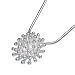 VINANI Anh�nger Phantasie Blume mit Kette 45 cm Sterling Silber 925 APB45