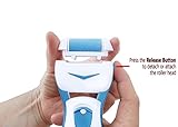 Rechargeable Water Resistant Electric Callus Remover - Foot File for Scrubbing Feet, Micro-Pedi Foot Care Tool - Gently & Effectively Shaves and Buffs Away Dead, Hard Skin, Dry Callused Feet and Cracked Heels - For Men and Women - 3 Pumice Stone Rollers Included - Experience Pedicure Spa Like Results In Seconds!
