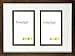 Essentials Madrid double aperture picture frame holds 2 x 5x7" photos - Beautifully handmade dark wood frame with quality cream mount
