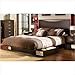 South Shore 3159-270 / 3159-217 Infinity Headboard and Optional Queen Size Platform Bed with Two Storage Drawers